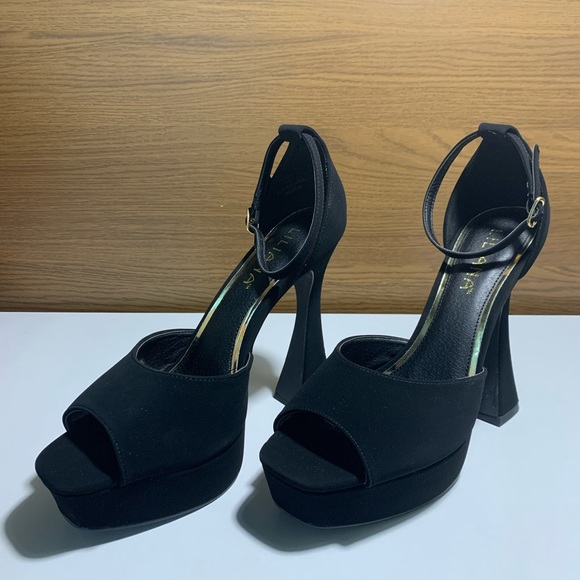 Liliana brand. Platform High heel size 9 black - Picture 2 of 9